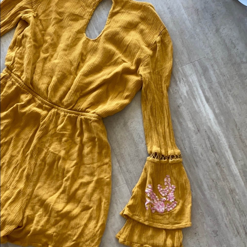 Mustard Spring Romper - Picture 5 of 5